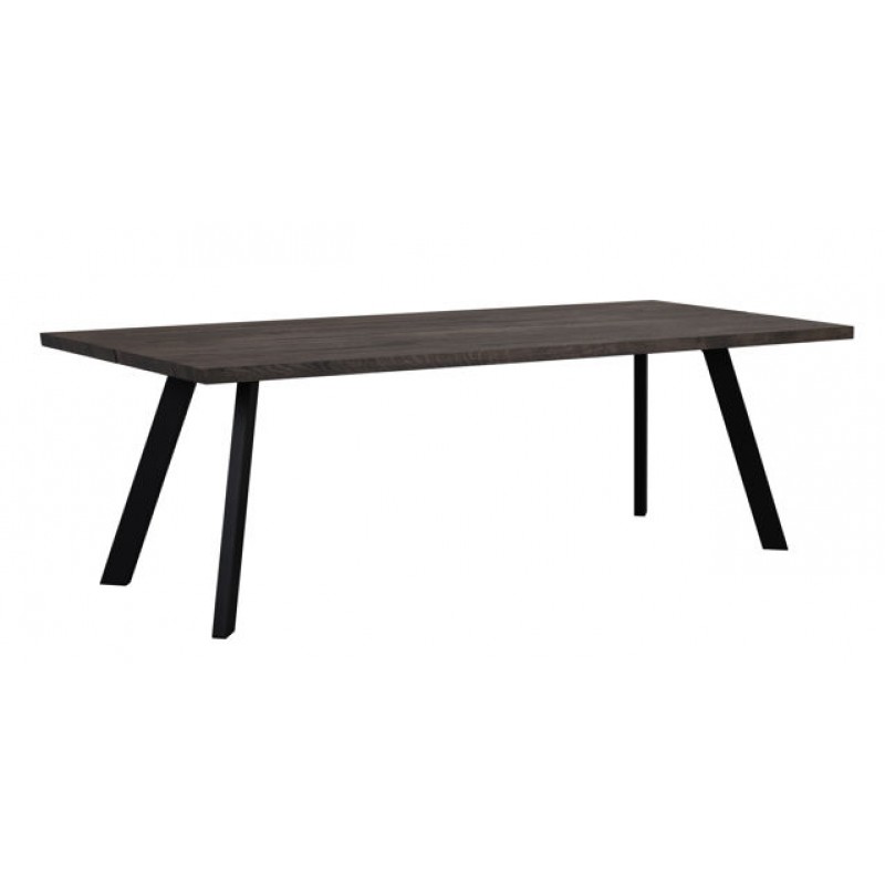 RO Fred Dining Table 240x100 Dark Brown/Black